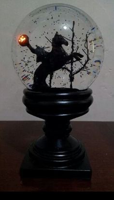 headless horseman snow globe from homegoods