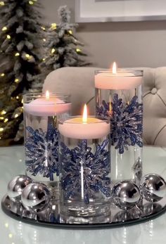 21 Orbeez_Centerpieces! ideas | floating candles, christmas