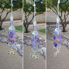 200 Best On Etsy Images Pinterest Dog Bones Paw Prints And Wine Bottle Wind Chime Dog Themed Gifts Lover Windchimes Pet Owner Yard Art Purple Paw Prints Garden Decor Personalized Bone By Waggypawchimes On