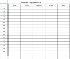 free template for a daily schedule weekly class schedule template