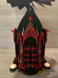 Bastelsatz Teelichthalter Seiffener Kirche /& Kurrende NEU Selbstbausatz Basteln