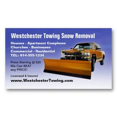 22 best snow removal business cards images business cards carte snowplow business