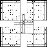 Witty image inside free printable samurai sudoku Zany image within free printable samurai sudoku