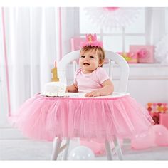 Mud Pie E9 Birthday Princess Baby Girl 1st Birthday Cake Topper 2002084