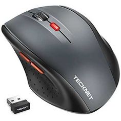 Update to Latest Version 6 Buttons Black VicTsing 2.4G Wireless Mouse, 15 Month Battery Life 2400 DPI 5 Adjustment Levels Replacement for Laptop Computer Nano Receiver