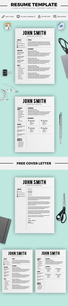 Classic Resume - Professional Resume Template for Word \ Pages - 2 - download resume templates word 2018 Classic Resume - Professional Resume Template for Word \ Pages - 2 - download resume templates word 2018