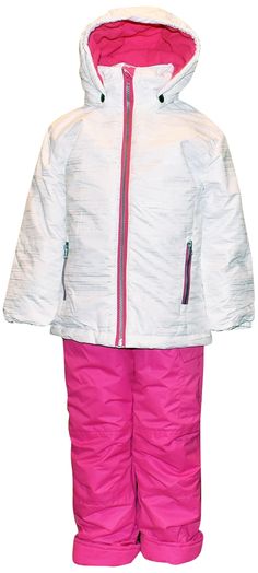 Pulse Toddler and Little Girls' 2 Piece Snowsuit Set Glitter Jacket Coat and Pants Pulse Toddler and Little Girls' 2 Piece Snowsuit Set Glitter Jacket Coat and Pants