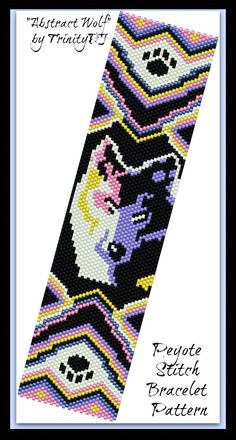 43 Best Wolves Peyote Bead Designs Images On Pinterest In 2018 Bp Ab 145 2017 50 Wolf Abstract Peyote Pattern Beading Tutorial Seed Bead Jewelry Beadweaving Beaded Bracelet Beadwork