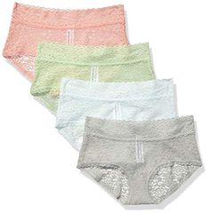 Essentials 4-Pack Lace Stretch Hipster Panty Donna