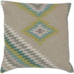 Jute /& Chindi Pillow Cover Loloi P0185 Cotton