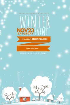 9 best free winter flyer templates images flyer template winter winter flyer template