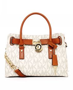 69 Best Michael Kors Images On Pinterest Mk Bags Michael Kors Hamilton Mk Logo Satchel Vanilla Outlet Bolsas
