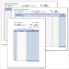 classroom attendance sheet