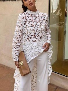 Women Print Trousers with Loose Bandwidth Wide-Leg Pants Limsea Clearence Sale