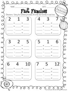 First Grade Math Worksheets