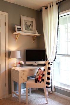 decorate work office office space pom trim curtains the dapper bun cute office nook like this idea for t 205 best decor images on pinterest in 2018 home decorate work office office space pom trim curtains the dapper bun cute office nook like this idea for t 205 best decor images on pinterest in 2018 home