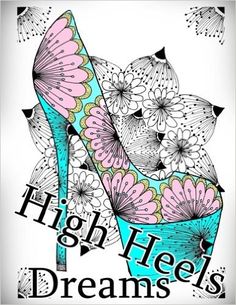 20 Best Shoes Coloring Books Images On Pinterest