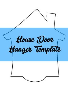 115 best door hanger templates images on pinterest door hanger