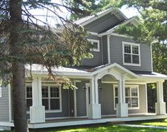 Exterior color: Dovetail by Sherwin Williams Trim: White Dove by ... Exterior color: Dovetail by Sherwin Williams Trim: White Dove by ...