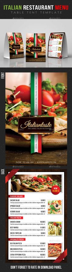Cake Shop Table Tent Template - Food Menus Print Templates - table tent template Cake Shop Table Tent Template - Food Menus Print Templates - table tent template