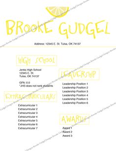 sorority resume samples