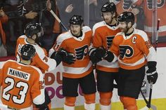 couturier giroux lead the flyers past the maple leafs 4 2 in flyers games left