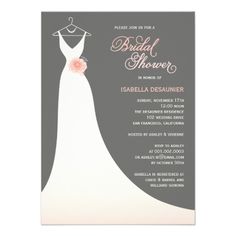 Bridal Shower Invitations Templates Microsoft Word Google Search Stylish Elegant Ivory Silhouette Wedding Gown With Sweet Pink Peony Flower Bridal Shower Party Invite