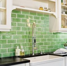 green subway tile backsplash in white kitchen. eco-friendly 62 green subway tile backsplash in white kitchen. eco-friendly 62