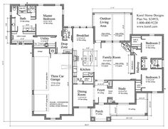3062 sf. 4 br, 4 ba with study, 3 car garage. house planskorel 3062 sf. 4 br, 4 ba with study, 3 car garage. house planskorel