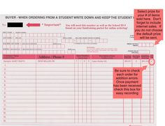 free fundraising order form template