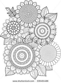 Coloring Book Adults Meditation And Relax T Shirt Graphic Design Print For Summer
