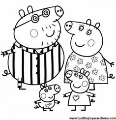 peppa pig para colorear