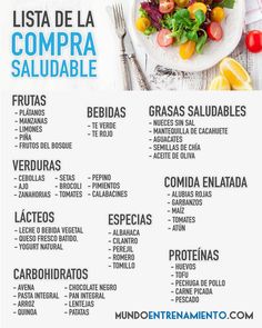 Necesito una lista de alimentos saludables para comer Necesito una lista de alimentos saludables para comer
