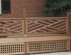 stylish ornate wood railing this creative idea with geometric