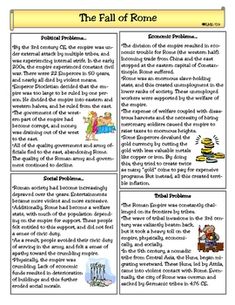 "Fall of Rome" Organizational Chart Graphic Organizer ... Justinian Code Worksheet