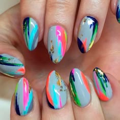 Variety of Almond Nail Designs for a Sophisticated Look ★ See more: https://naildesignsjournal.com/almond-nail-designs/ #nails Manicures Designs, Simple Nail Designs, Wild Nail Designs, Different Nail Designs, Blog Designs, Diy Nails