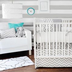 coordinating boy and girl baby bedding