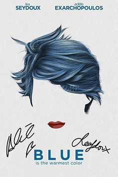 BLUE IS THE WARMEST COLOR MOVIE POSTER FILM A4 A3 ART PRINT CINEMA