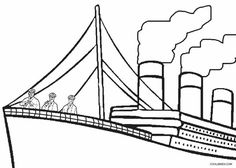 let the kids relive the memories of the gigantic and magnificent british ship titanic which sunk in the north atlantic ocean in 1912 hit by an iceberg - Titanic Coloring Pages let the kids relive the memories of the gigantic and magnificent british ship titanic which sunk in the north atlantic ocean in 1912 hit by an iceberg - Titanic Coloring Pages