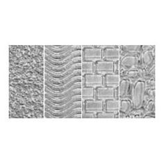 Makins USA Clay Texture Sheets Curly Beard and Fur//Sweater//Diamond 4 Per Package 7-Inch by 5-1//2-Inch M380-5