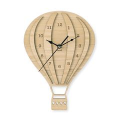 16 Best Nursery Clock Inspiration Images Laser Cutting Wall Hot Air Balloon Coloured Wall Clock Nursery By Nestaccessories