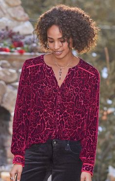 Sundance Catalog "Velvet Obsession" Blouse Burgundy Women's Brand New Sundance Catalog "Velvet Obsession" Blouse Burgundy Women's Brand New