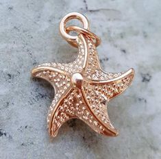 BULK Charms Starfish Charms Shiny Gold 50 pieces Wholesale Charms Ocean Charms