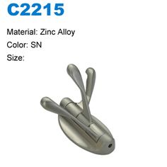 Zinc Alloy Black sourcing map Wall Mounted Hook Robe Hooks Single Coat Hanger Hanging