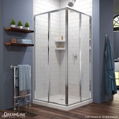 Dreamline Prime Frameless Sliding Shower Enclosure And Slimline 36 Cornerview 36 In X Sliding Shower Enclosure And Base Kit