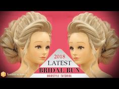Bridal HIGH BUN Hairstyle Tutorial | Step by Step 2018 Stylish BUN Hairstyle | Krushhh by Konica - YouTube