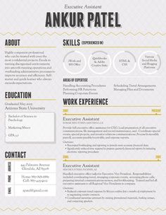 cool resume layout