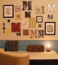 Initial Wall Art how to create a monogram gallery wall | monogram wall, gallery Initial Wall Art how to create a monogram gallery wall | monogram wall, gallery