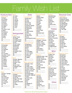 17 best grocery list printable images manualidades 1000 life generic grocery shopping list