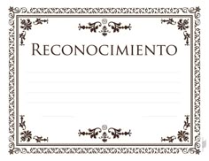 formatos de reconocimientos para empleados